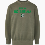West Lutheran Warriors MV Sport Men's Coastal Color Crew Front Thumbnail