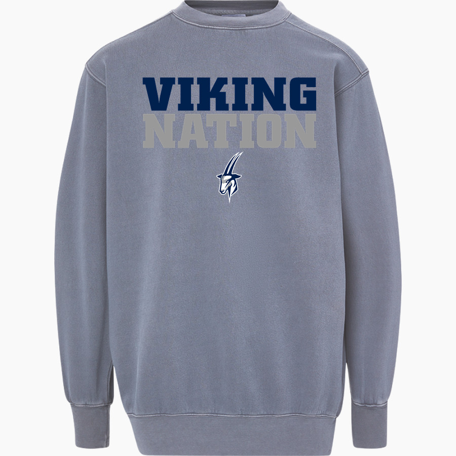 Lawrence University Vikings Online Store MV Sport Men's Coastal Color Crew