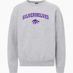RIVERTON HIGH SCHOOL SILVERWOLVES MV Sport Youth Buddy Crew Front Thumbnail
