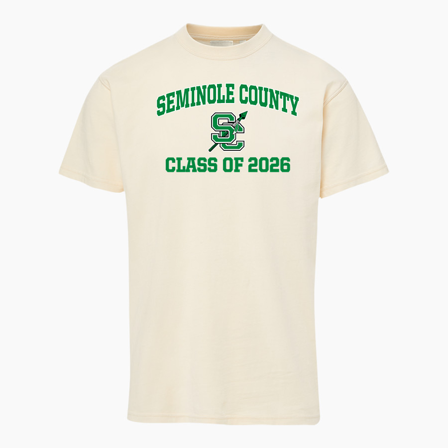 SEMINOLE COUNTY HIGH SCHOOL INDIANS MV Sport Men's Short Sleeve Coastal Color Tee