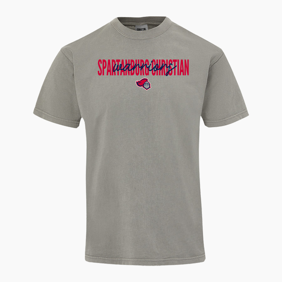SPARTANBURG CHRISTIAN ACADEMY WARRIORS <span class="pdp-name-mascot">SPARTANBURG WARRIORS</span> MV Sport Men's Short Sleeve Coastal Color Tee