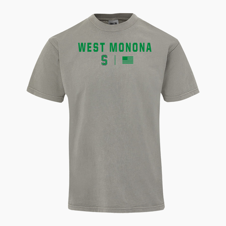 WEST MONONA HIGH SCHOOL SPARTANS MV Sport Men's Short Sleeve Coastal Color Tee