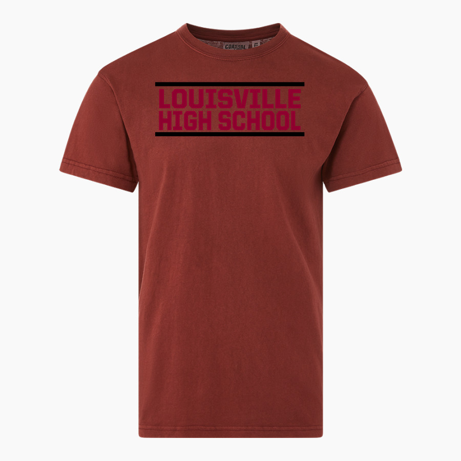 LOUISVILLE HIGH SCHOOL WILDCATS <span class="pdp-name-mascot">LOUISVILLE WILDCATS</span> MV Sport Men's Short Sleeve Coastal Color Tee