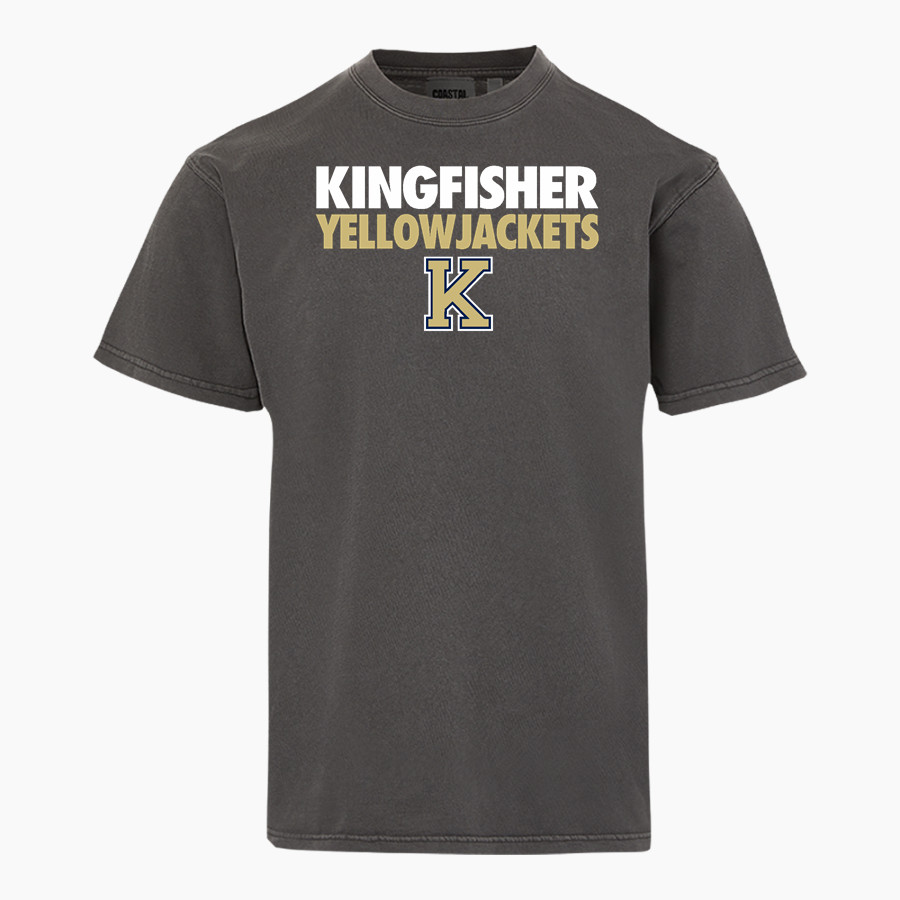KINGFISHER HIGH SCHOOL YELLOWJACKETS <span class="pdp-name-mascot">KINGFISHER YELLOWJACKETS</span> MV Sport Men's Short Sleeve Coastal Color Tee