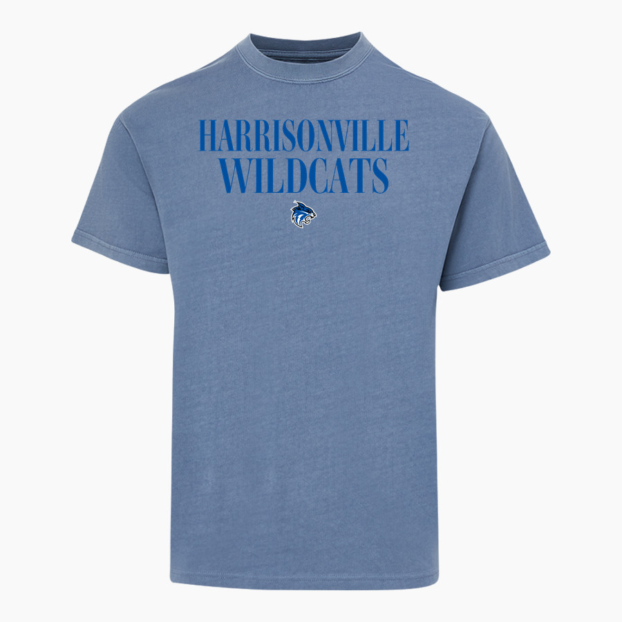 HARRISONVILLE HIGH SCHOOL WILDCATS <span class="pdp-name-mascot">HARRISONVILLE WILDCATS</span> MV Sport Men's Short Sleeve Coastal Color Tee
