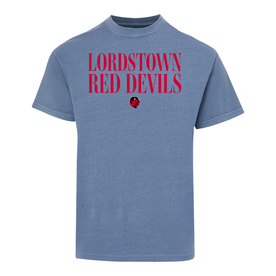 LORDSTOWN HIGH SCHOOL RED DEVILS <span class="pdp-name-mascot">LORDSTOWN RED DEVILS</span> MV Sport Men's Coastal Color Short Sleeve Tee