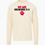 BRUNSWICK R-2 HIGH SCHOOL WILDCATS MV Sport Men's Coastal Color Long Sleeve Tee Front Thumbnail