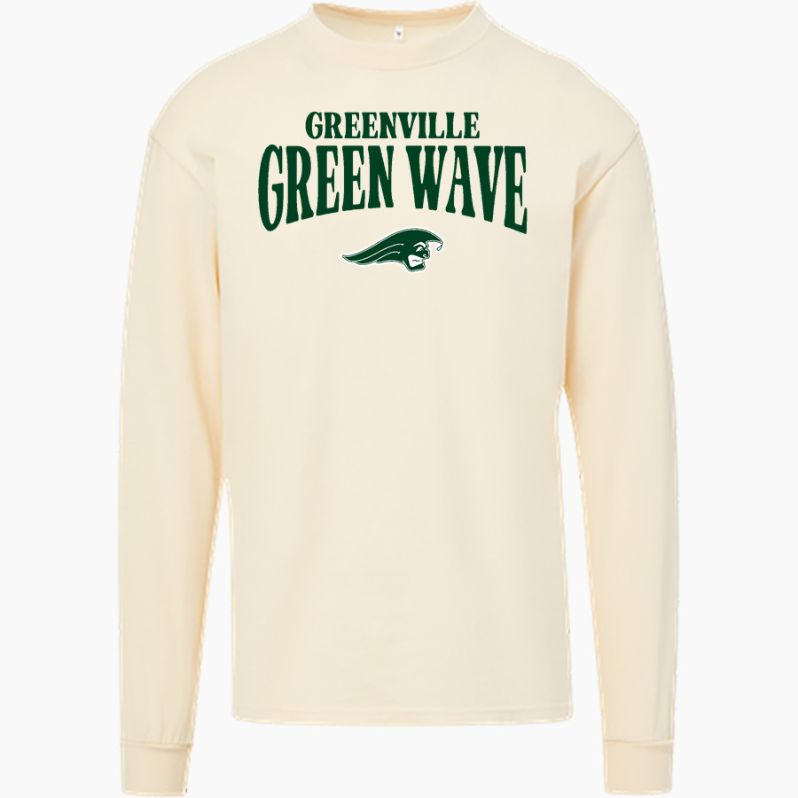 Greenville Green Wave official sideline store <span class="pdp-name-mascot">Greenville Green Wave</span> MV Sport Men's Coastal Color Long Sleeve Tee