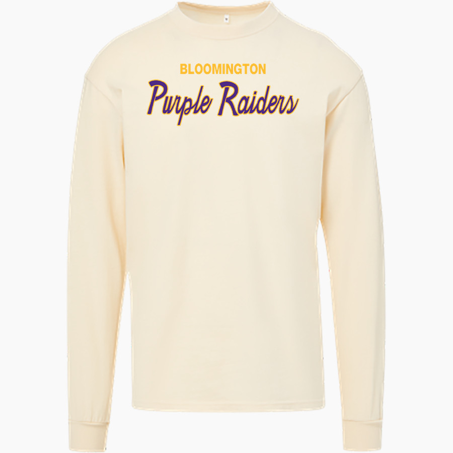 BLOOMINGTON HIGH SCHOOL PURPLE RAIDERS <span class="pdp-name-mascot">BLOOMINGTON PURPLE RAIDERS</span> MV Sport Men's Coastal Color Long Sleeve Tee