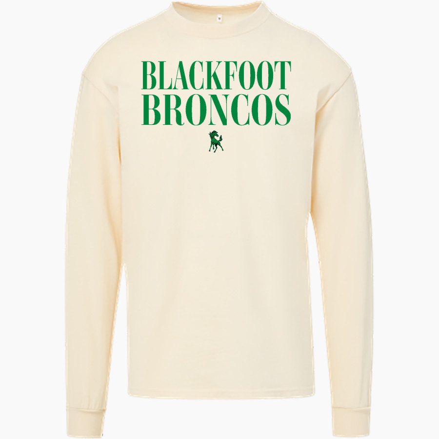 Blackfoot Broncos MV Sport Men's Coastal Color Long Sleeve Tee