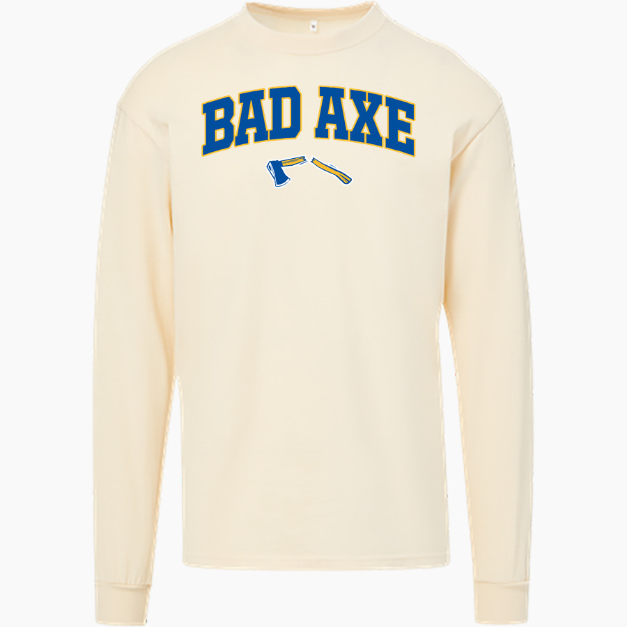BAD AXE HIGH SCHOOL HATCHETS <span class="pdp-name-mascot">BAD AXE HATCHETS</span> MV Sport Men's Coastal Color Long Sleeve Tee