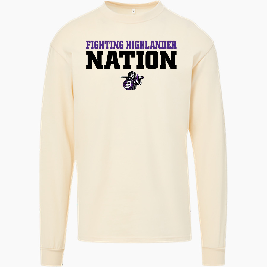 Baldwin High School Fighting Highlanders <span class="pdp-name-mascot">Baldwin Fighting Highlanders</span> MV Sport Men's Coastal Color Long Sleeve Tee