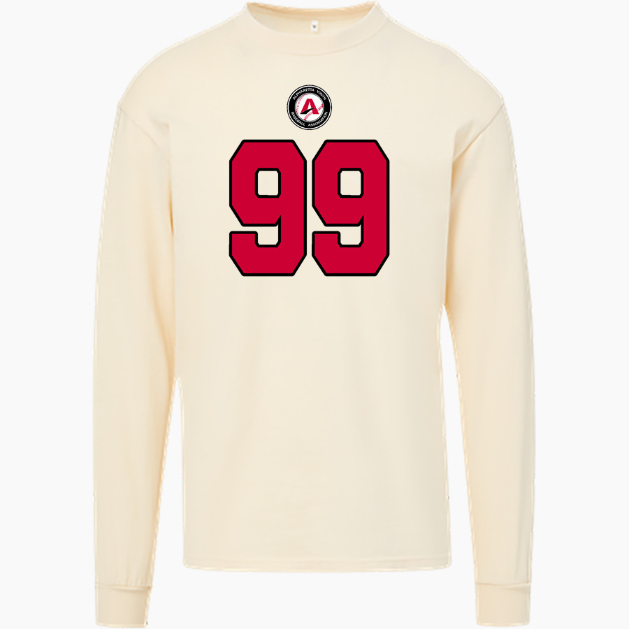 Alpharetta Youth Baseball Alpharetta <span class="pdp-name-mascot">Alpharetta Youth Baseball Association</span> MV Sport Men's Coastal Color Long Sleeve Tee