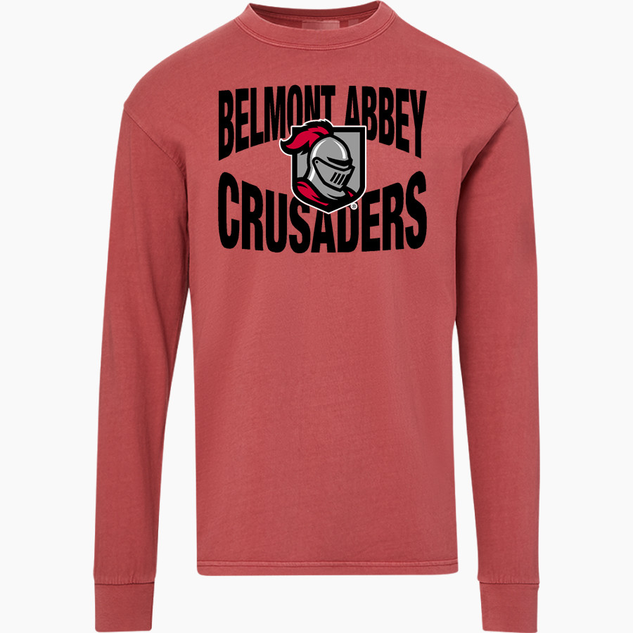 Belmont Abbey College The Official Store of the Crusaders MV Sport Men's Coastal Color Long Sleeve Tee