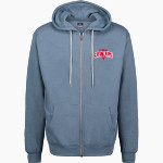 CROW HIGH SCHOOL Cougars Online Store MV Sport Men's Retro Heather Full-Zip Hoodie Front Thumbnail