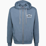 MONTPELIER HIGH SCHOOL LOCOMOTIVES <span class="pdp-name-mascot">MONTPELIER LOCOMOTIVES</span> MV Sport Men's Retro Heather Full-Zip Hoodie Front Thumbnail