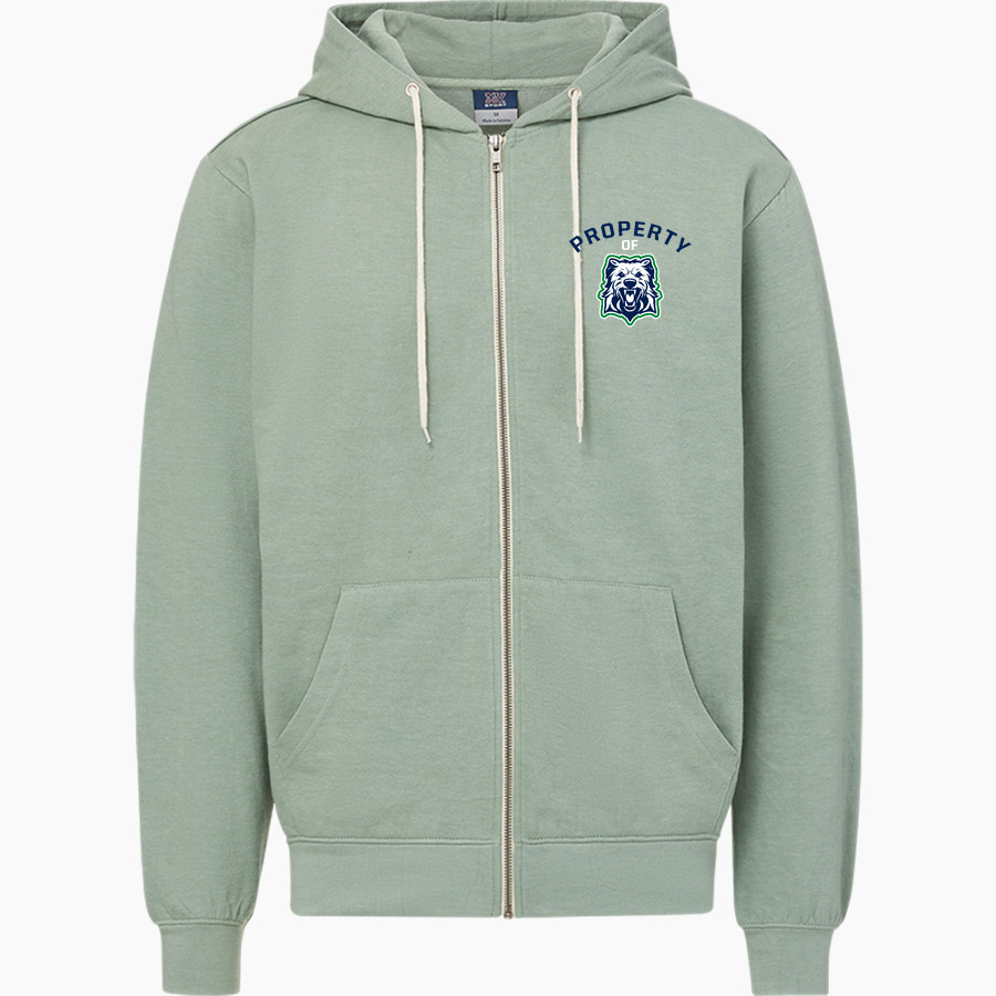 St. Patrick's Academy Wolfhounds <span class="pdp-name-mascot">Great Falls Central Catholic H S Mustangs</span> MV Sport Men's Retro Heather Full-Zip Hoodie