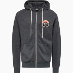 Hornung Elementary Hornets MV Sport Men's Retro Heather Full-Zip Hoodie Front Thumbnail