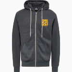 Goldsboro Cougars <span class="pdp-name-mascot">Goldsboro Cougars</span> MV Sport Men's Retro Heather Full-Zip Hoodie Front Thumbnail