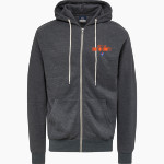 Chilton County Tigers <span class="pdp-name-mascot">Chilton County Tigers</span> MV Sport Men's Retro Heather Full-Zip Hoodie Front Thumbnail