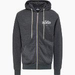 Dougherty Trojans MV Sport Men's Retro Heather Full-Zip Hoodie Front Thumbnail