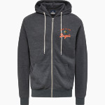 Plainfield East Bengals MV Sport Men's Retro Heather Full-Zip Hoodie Front Thumbnail