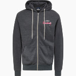 LAWNDALE HIGH SCHOOL CARDINALS <span class="pdp-name-mascot">LAWNDALE CARDINALS</span> MV Sport Men's Retro Heather Full-Zip Hoodie Front Thumbnail