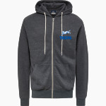 Crow Tigers <span class="pdp-name-mascot">Crow Middle School Tigers</span> MV Sport Men's Retro Heather Full-Zip Hoodie Front Thumbnail