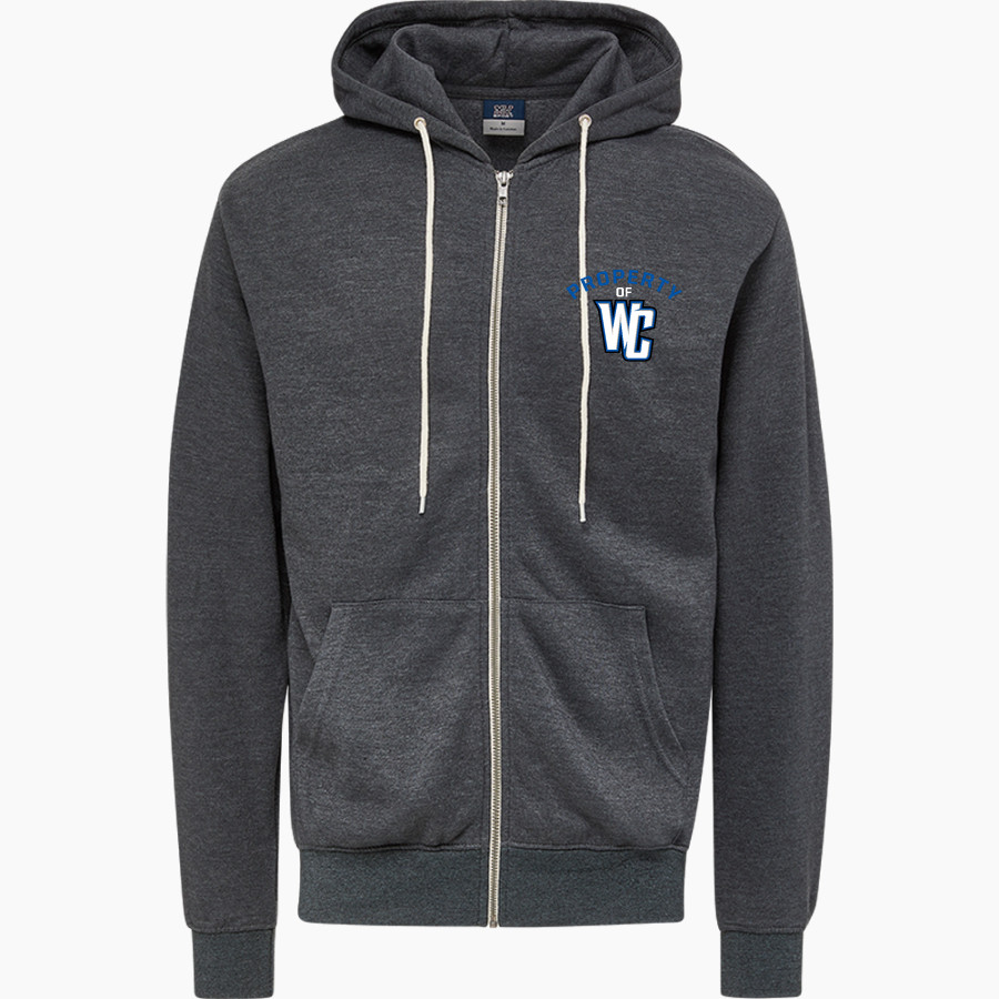 Wheatland-Chili Wildcats MV Sport Men's Retro Heather Full-Zip Hoodie