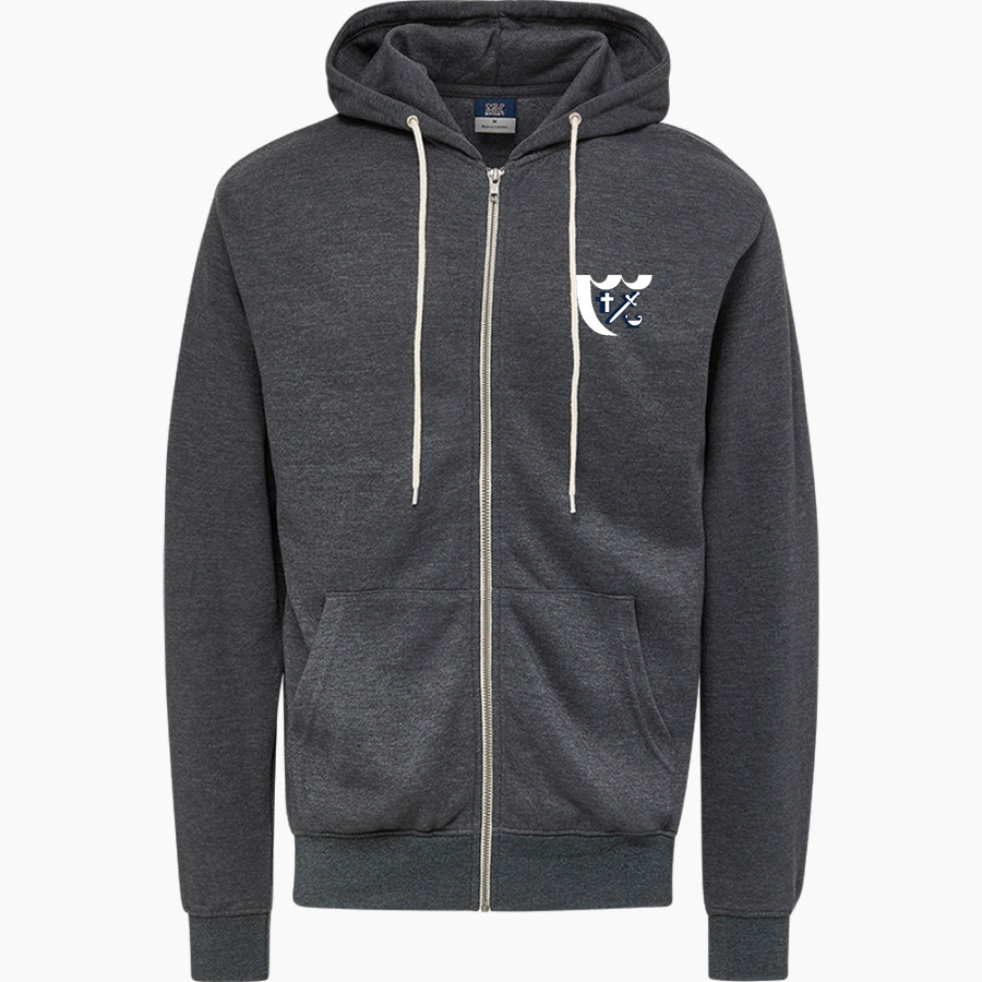 Breck Mustangs <span class="pdp-name-mascot">Breck School Mustangs</span> MV Sport Men's Retro Heather Full-Zip Hoodie