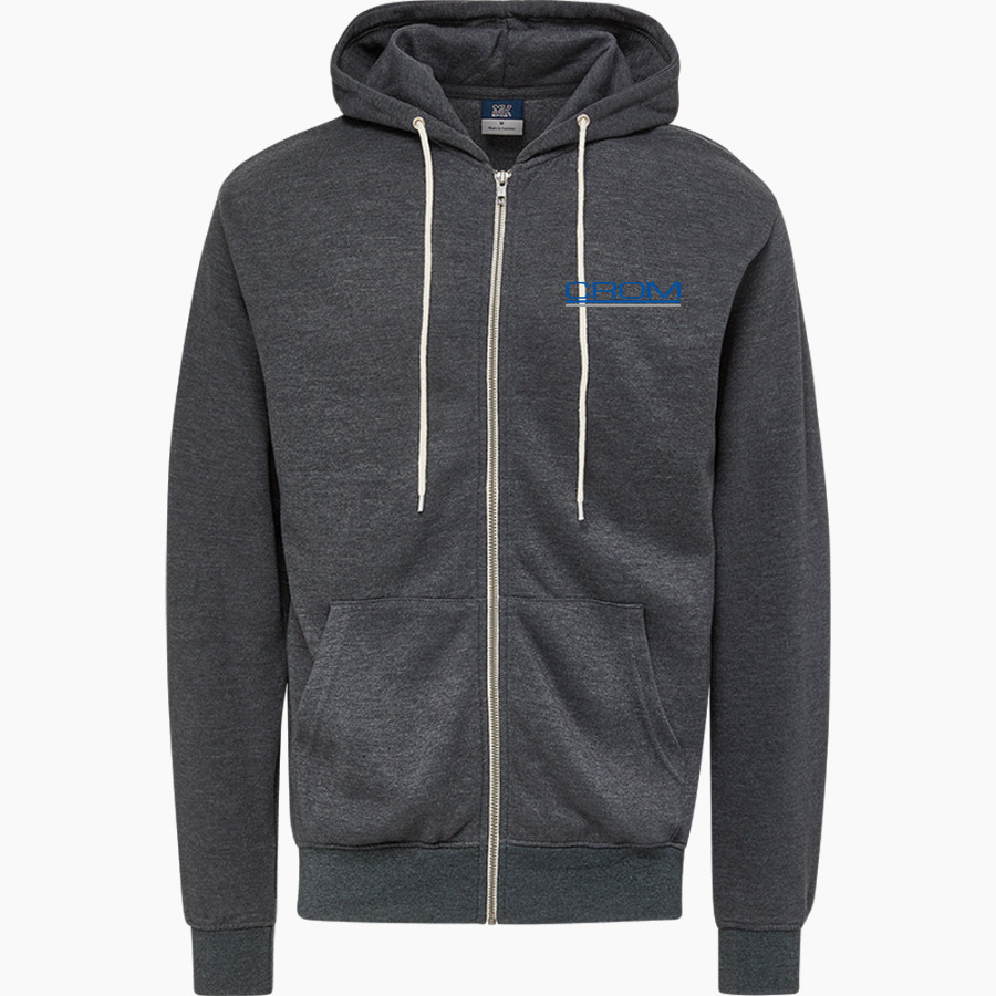 CROM 0 <span class="pdp-name-mascot">CROM Corp</span> MV Sport Men's Retro Heather Full-Zip Hoodie