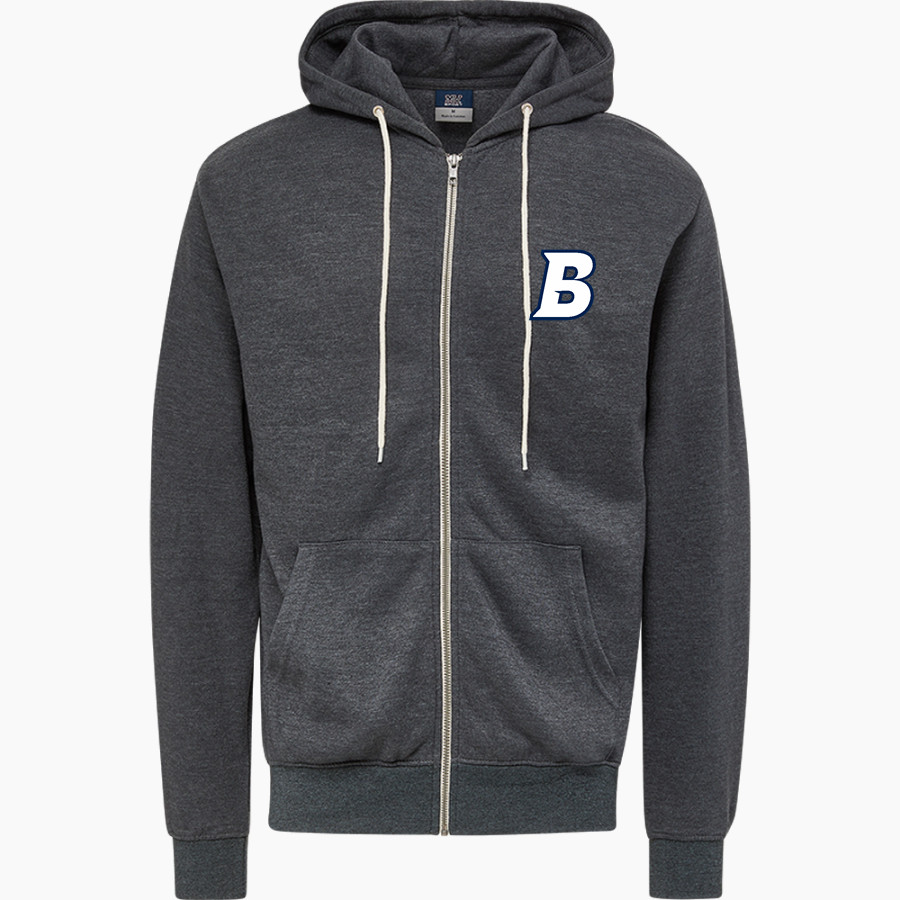 Brandeis Judges Online Store <span class="pdp-name-mascot">Brandeis Judges</span> MV Sport Men's Retro Heather Full-Zip Hoodie