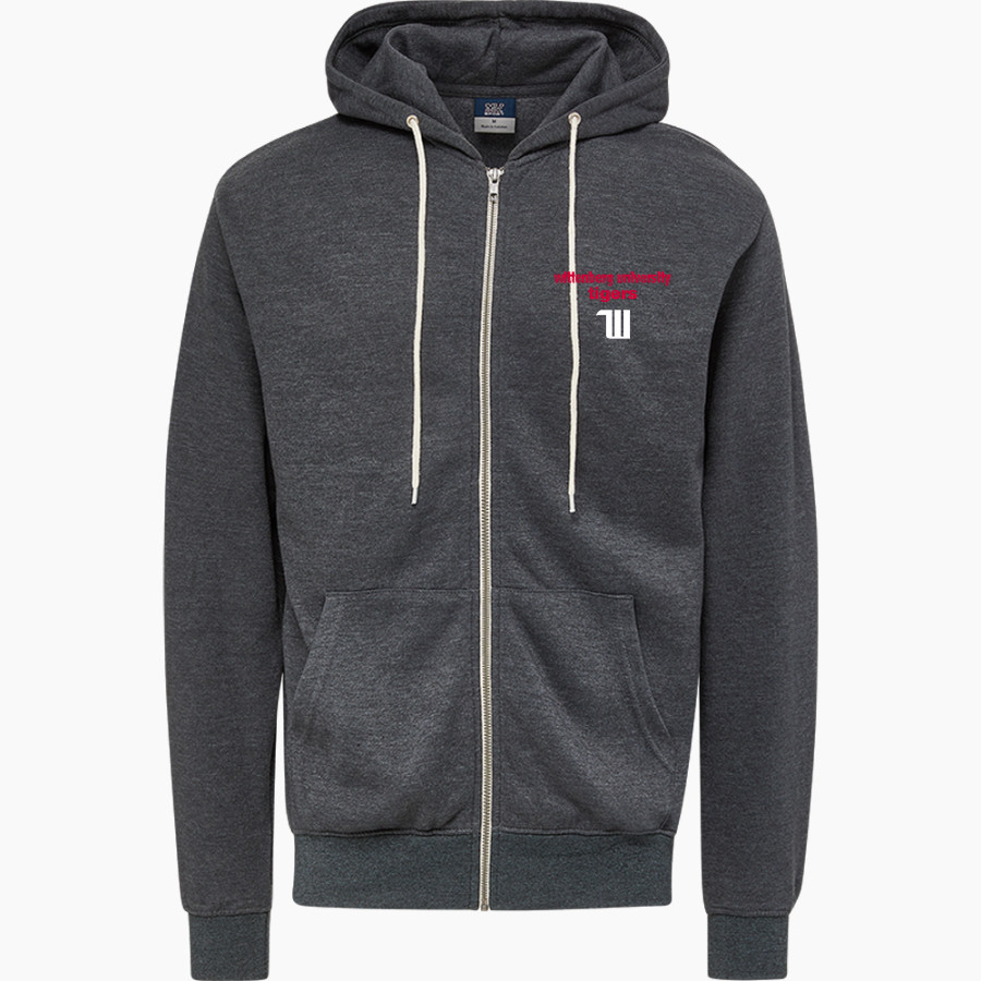Wittenberg University Tigers <span class="pdp-name-mascot">Wittenberg University Tigers</span> MV Sport Men's Retro Heather Full-Zip Hoodie
