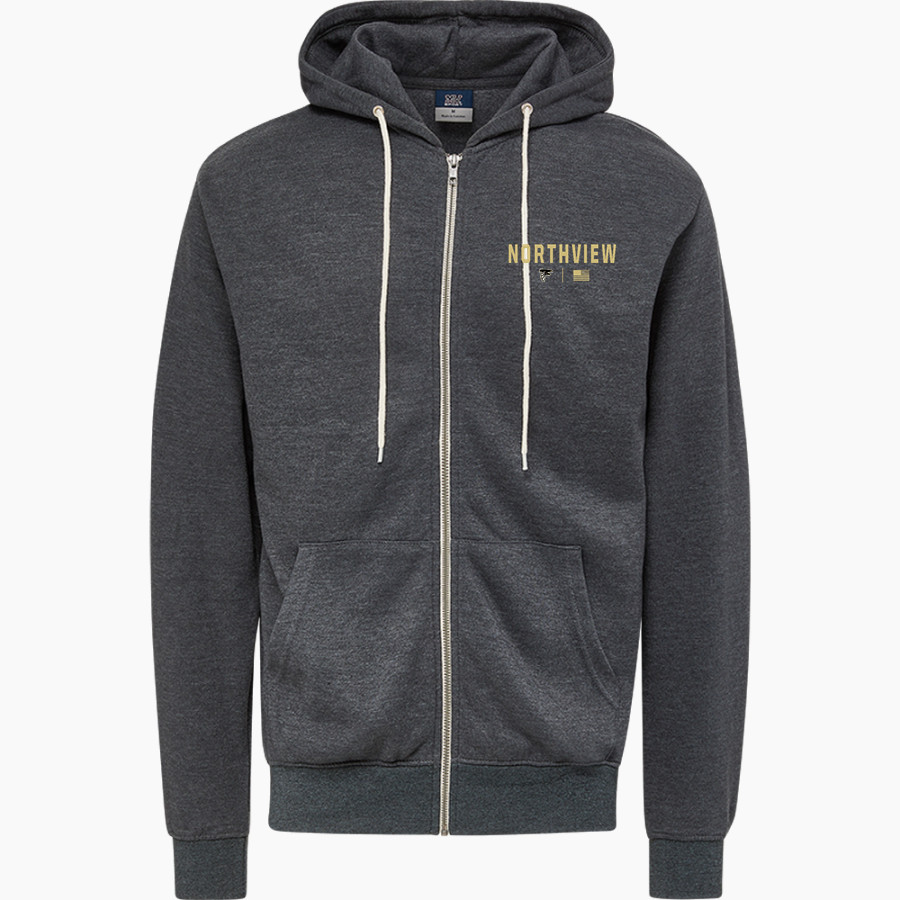 Northview Falcons <span class="pdp-name-mascot">Northview Middle School Falcons</span> MV Sport Men's Retro Heather Full-Zip Hoodie