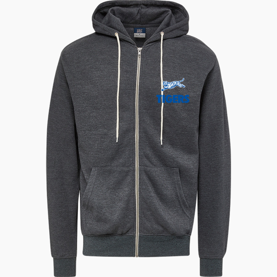 Crow Tigers <span class="pdp-name-mascot">Crow Middle School Tigers</span> MV Sport Men's Retro Heather Full-Zip Hoodie