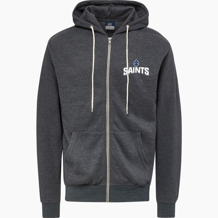 Saint Peter High School SAINTS ONLINE STORE <span class="pdp-name-mascot">Saint Peter Saints</span> MV Sport Men's Retro Heather Full-Zip Hoodie