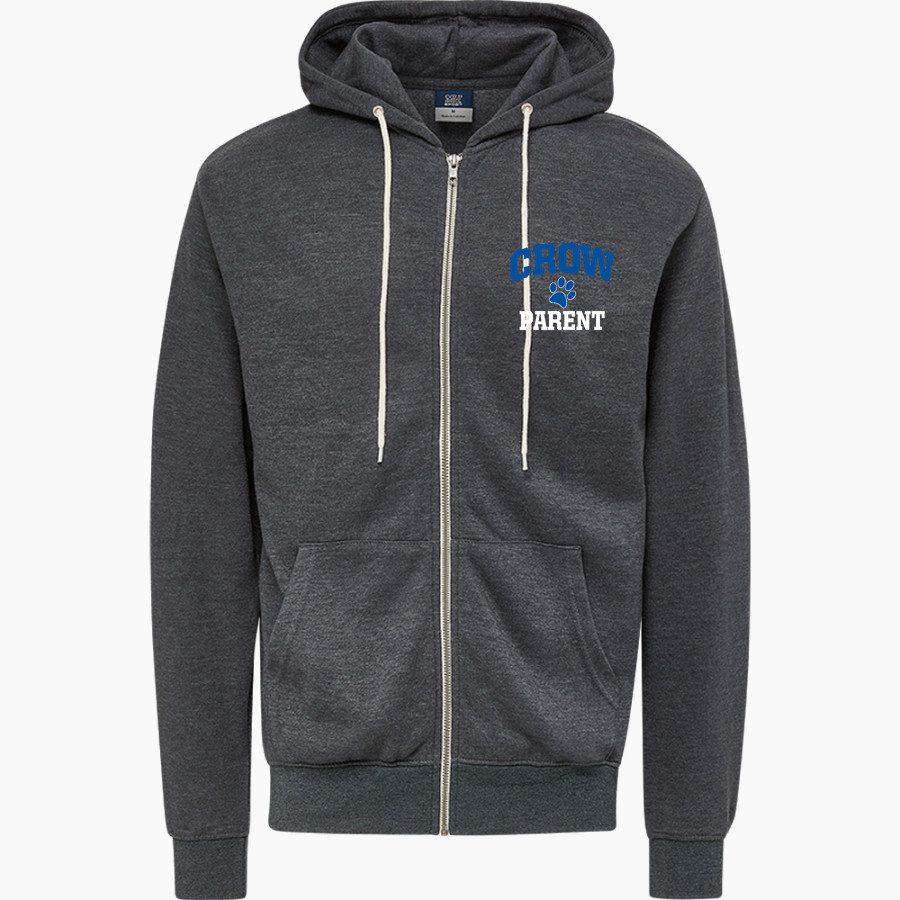 Crow Tigers MV Sport Men's Retro Heather Full-Zip Hoodie