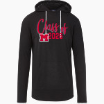 MUNDELEIN HIGH SCHOOL MUSTANGS MV Sport Men's Miles Slub Hooded Long Sleeve Tee Front Thumbnail