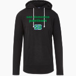 San Domenico Panthers <span class="pdp-name-mascot">San Domenico Panthers</span> MV Sport Men's Miles Slub Hooded Long Sleeve Tee Front Thumbnail
