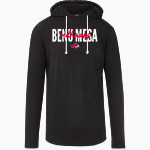 Benedictine University Mesa Redhawks MV Sport Men's Miles Slub Hooded Long Sleeve Tee Front Thumbnail