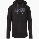 MANHEIM TOWNSHIP HIGH SCHOOL BLUE STREAKS <span class="pdp-name-mascot">MANHEIM TOWNSHIP BLUE STREAKS</span> MV Sport Men's Miles Slub Hooded Long Sleeve Tee Front Thumbnail