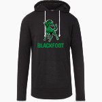 Blackfoot Broncos MV Sport Men's Miles Slub Hooded Long Sleeve Tee Front Thumbnail