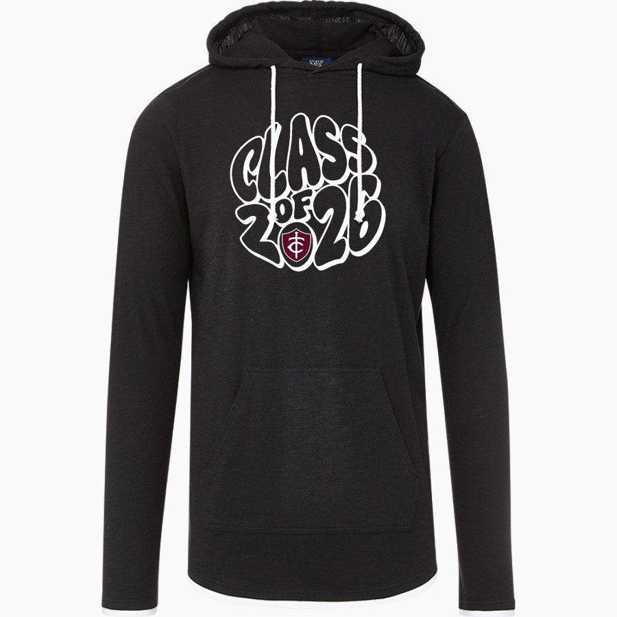 Trinity Warriors <span class="pdp-name-mascot">Trinity Christian Warriors</span> MV Sport Men's Miles Slub Hooded Long Sleeve Tee