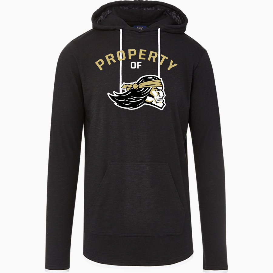 POTTSVILLE HIGH SCHOOL APACHES <span class="pdp-name-mascot">POTTSVILLE APACHES</span> MV Sport Men's Miles Slub Hooded Long Sleeve Tee