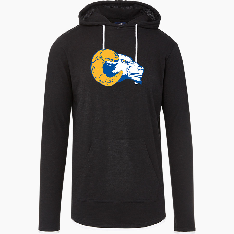 Carbondale Rams <span class="pdp-name-mascot">Carbondale Rams</span> MV Sport Men's Miles Slub Hooded Long Sleeve Tee