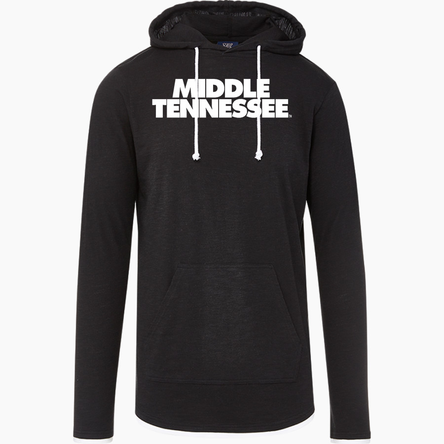 MTSU Blue Raiders <span class="pdp-name-mascot">MTSU Blue Raiders</span> MV Sport Men's Miles Slub Hooded Long Sleeve Tee