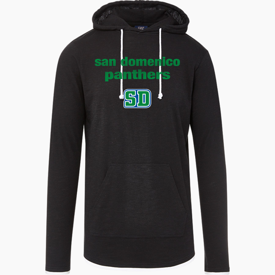 San Domenico Panthers <span class="pdp-name-mascot">San Domenico Panthers</span> MV Sport Men's Miles Slub Hooded Long Sleeve Tee