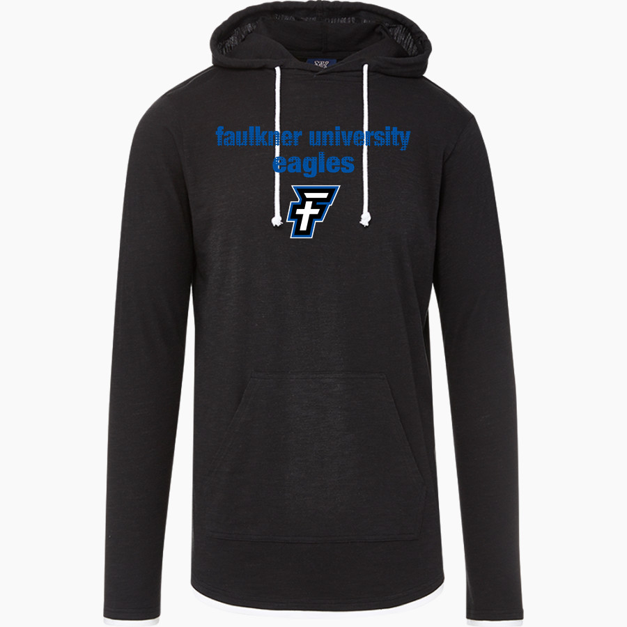 Faulkner University Eagles <span class="pdp-name-mascot">Faulkner University Eagles</span> MV Sport Men's Miles Slub Hooded Long Sleeve Tee