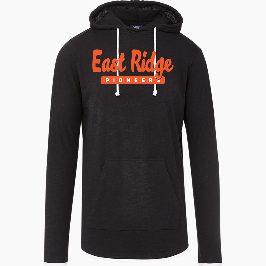 EAST RIDGE HIGH SCHOOL PIONEERS <span class="pdp-name-mascot">EAST RIDGE PIONEERS</span> MV Sport Men's Miles Slub Hooded Long Sleeve Tee