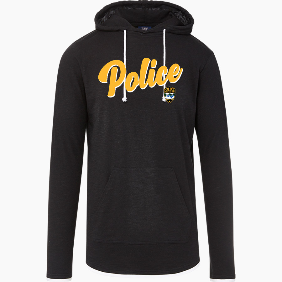 Potsdam Police Deptartment Police <span class="pdp-name-mascot">Potsdam Police Deptartment Police</span> MV Sport Men's Miles Slub Hooded Long Sleeve Tee